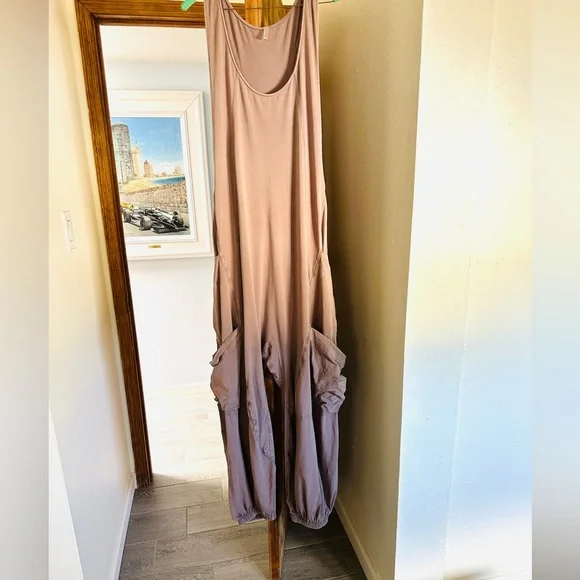 Free People Movement Brown Infinity Onesie Size M - Picture 10 of 16